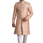 Lucknowi Heavy Embroidered Light Pink Royal Sherwani | Elegant Ethnic Wear | Jaipurio